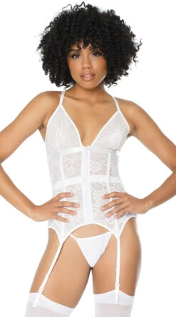 Coquette Caged Lace Bustier