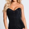 Coquette Zip Front Sweetheart Corset 2 Coquette Zip Front Sweetheart Corset -Lingerie Shop CO 3728 BLACK 2 PS03202019 PROD Edit