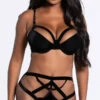 Dreamgirl Crossing Chain Bra Set -Lingerie Shop DG 12101 BLK 1 YANDY PS10202021 Edit