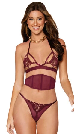 Dreamgirl Intricate Sensuality Bralette Set