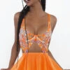 Spring Sunrise Babydoll Set -Lingerie Shop EC 43504 ELEC ORANGE FS