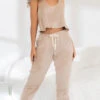 Neutral Aesthetic Pajama Set -Lingerie Shop ES 7459 Mocha F2022OCTOBER53463