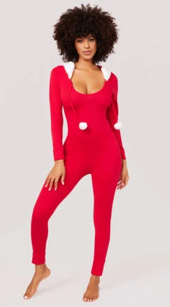 Yandy Snuggle Up Snowball Jumpsuit 7 Yandy Snuggle Up Snowball Jumpsuit -Lingerie Shop EY 4180 SNOWBALL JUMPSUIT LINGERIE RED 2392