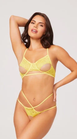 Yandy Time To Play Crotchless Bra Set 22 Yandy Time To Play Crotchless Bra Set -Lingerie Shop EY 4381 YELLOW 1207 Yandy PS06302022
