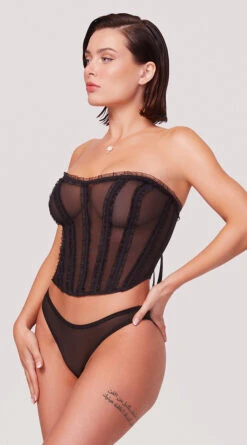 Yandy X Lana Rhoades Love Game Bustier Set -Lingerie Shop EY LNA 0015 LANA BUSTIER PANTY SET BLACK 5408