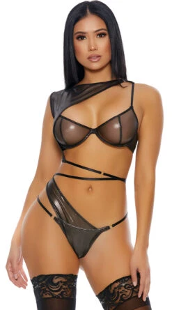 Forplay Sheer All Your Secrets Bra Set -Lingerie Shop FP 770217 black alt3 lg 2020SEP23861