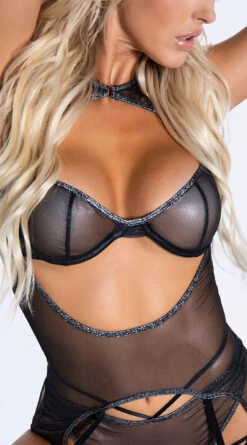 Forplay Keep It Sheer Bra Set -Lingerie Shop FP 770219 BLK 12 YANDY PS09292021