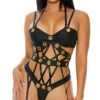 Forplay Can't Be Caged Teddy -Lingerie Shop FP 771205 black alt1 lg 2020DEC25638