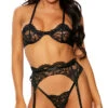 Forplay Feeling Close Garter Bra Set -Lingerie Shop FP 771620 black alt1 lg 2021APR29043