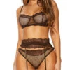 Forplay Mesh With My Emotions Bra Set 2 Forplay Mesh With My Emotions Bra Set -Lingerie Shop FP 771643 chocolate alt1 lg 2021APR29043