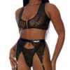 Forplay Heart To Catch Lingerie Set 1 Forplay Heart To Catch Lingerie Set -Lingerie Shop FP 772101 black alt1 lg 2022JULY49835
