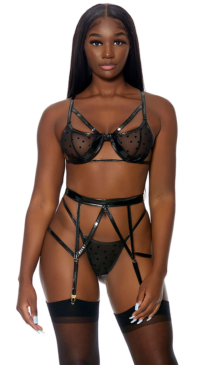 Forplay Take To Heart Lingerie Set 3 Forplay Take To Heart Lingerie Set