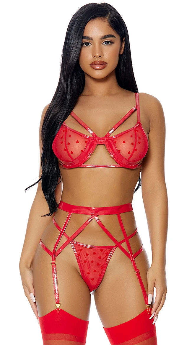 Forplay Take To Heart Lingerie Set 4 Forplay Take To Heart Lingerie Set - Image 2