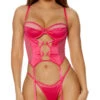 Forplay Mood Ring Bustier Set 1 Forplay Mood Ring Bustier Set -Lingerie Shop FP 772260 pink alt3 lg
