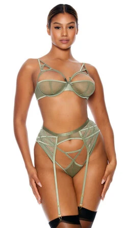 Forplay Cross My Mind Bra Set -Lingerie Shop FP 773013 sage alt1 lg 2023MAY