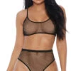 Forplay Free As A Bird Fishnet Bra Set