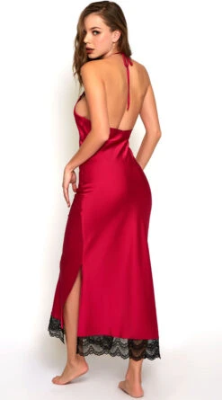 Tess Satin & Lace Nightgown -Lingerie Shop IL 7989 FUCH B2 2020DEC28522