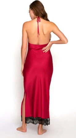 Tess Satin & Lace Nightgown -Lingerie Shop IL 7989 FUCH B 2020DEC28522