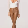 Sheer And Chic Bodysuit 2 Sheer And Chic Bodysuit -Lingerie Shop KK JT3220 MESH BODYSUIT DEEP V NECK WHITE 445