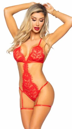 LEG AVENUE Power Play Teddy Set -Lingerie Shop LA 86123 006 003 2021DEC45048