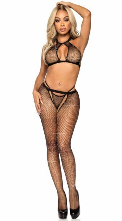 LEG AVENUE Showstopper Crop Top Set -Lingerie Shop LA 89290 03 001 2021DEC45048