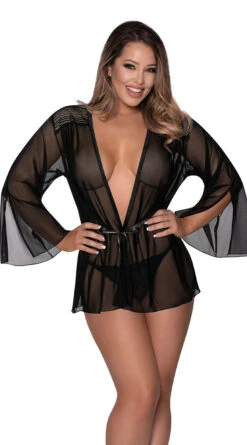 Mesh And Multi-Net Short Robe