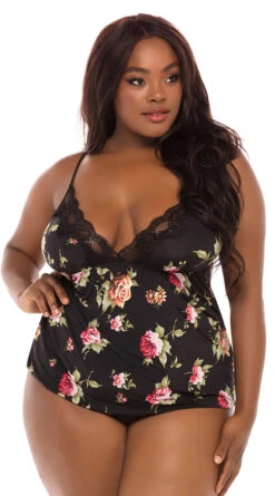 Plus Size Reina Floral PJ Short Set