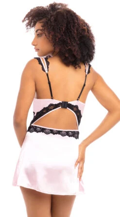 Pink Me Up Chemise Set 11 Pink Me Up Chemise Set -Lingerie Shop OL 72 11435 CPKBK BACK BA 2020NOV25636