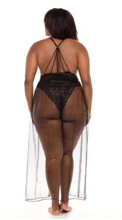 Plus Size Jeana Mesh Tie Skirt -Lingerie Shop OL 92 11156x bk back ba 2020JAN18859