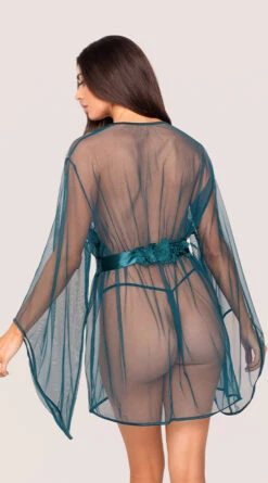 Real Romance Applique Robe 8 Real Romance Applique Robe -Lingerie Shop OL 94 11174 TEAL YANDY PDP PS10052022 67