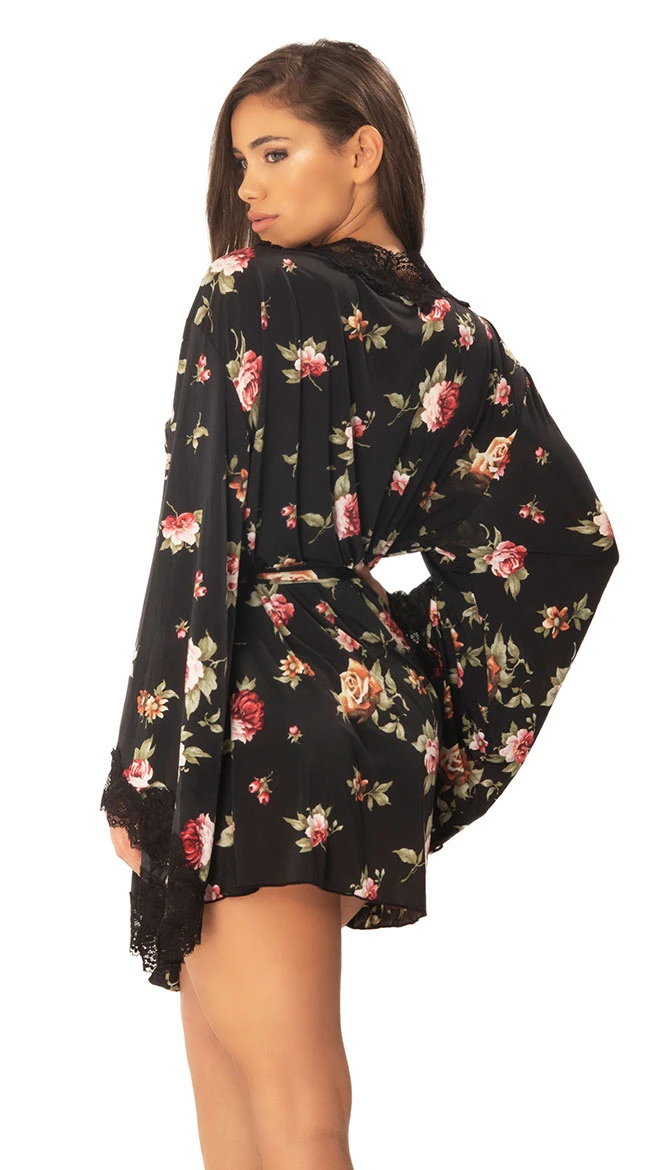Reina Butterfly Sleeve Lace Robe 6 Reina Butterfly Sleeve Lace Robe - Image 4