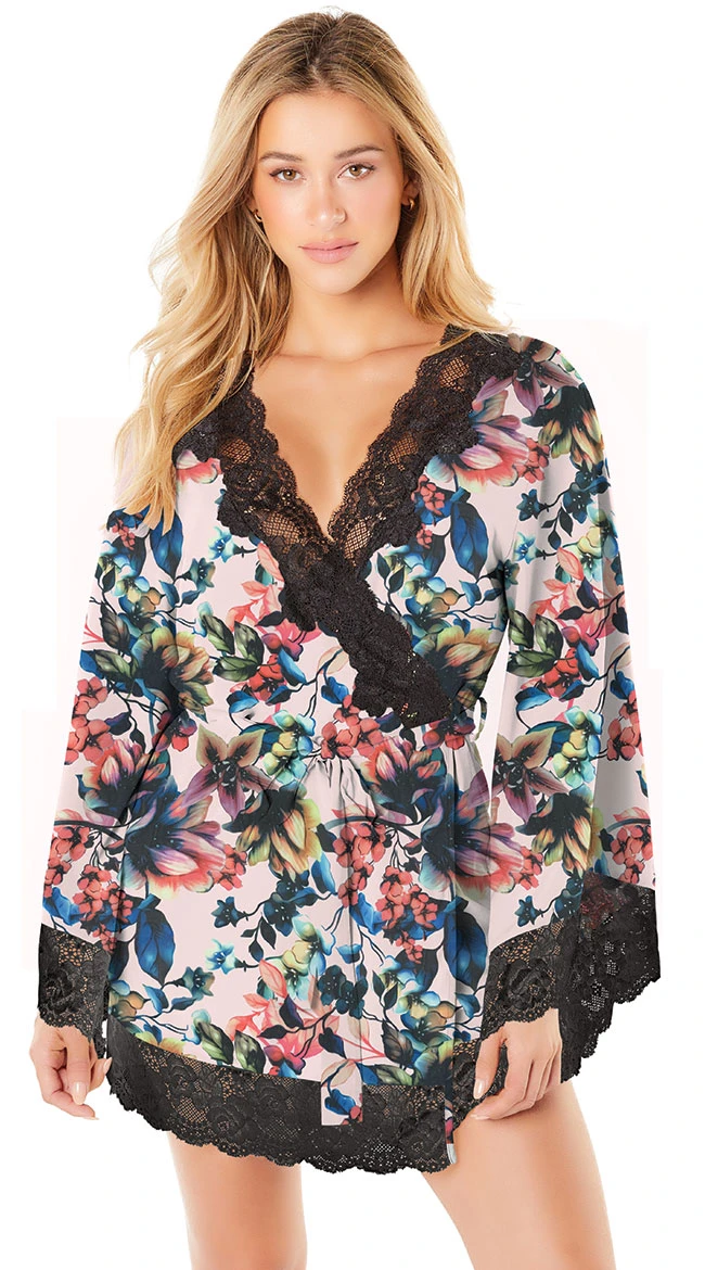 Reina Butterfly Sleeve Lace Robe 9 Reina Butterfly Sleeve Lace Robe - Image 7