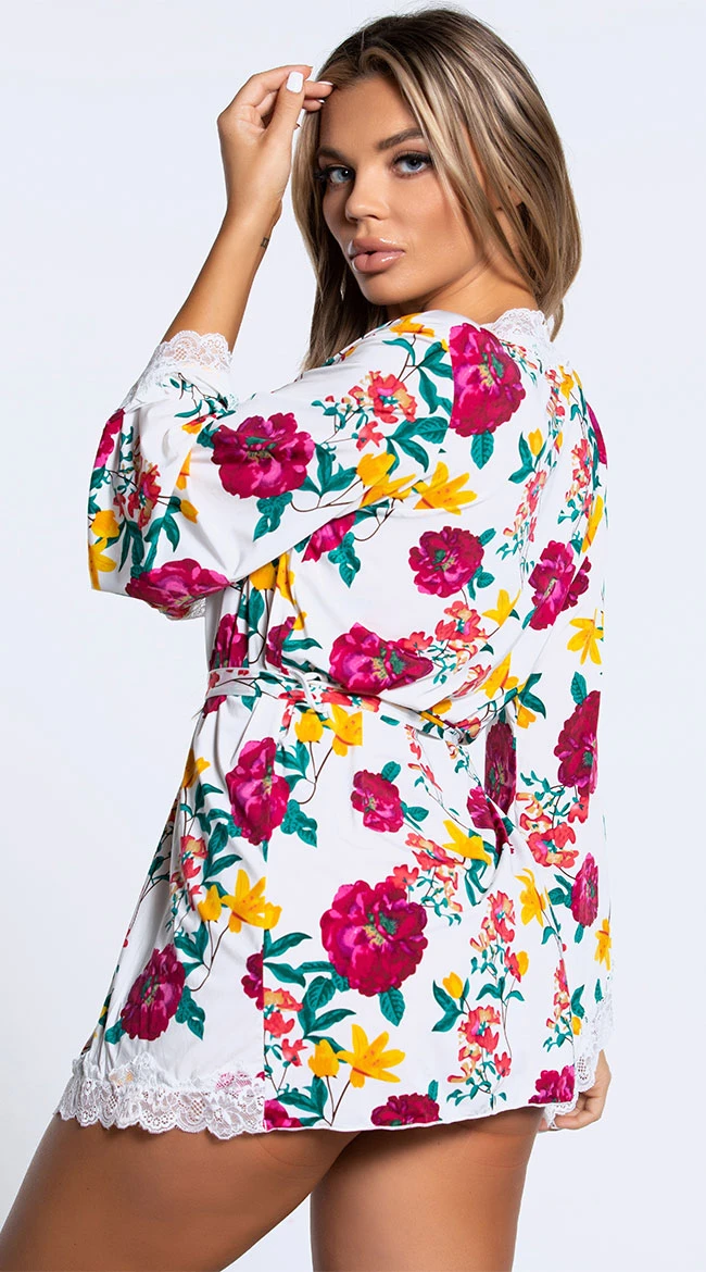 Reina Butterfly Sleeve Lace Robe 5 Reina Butterfly Sleeve Lace Robe - Image 3