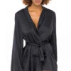 Hidden Feelings Satin Robe 1 Hidden Feelings Satin Robe -Lingerie Shop OL LJ 11635 BK FRONT BA 2021NOV43332