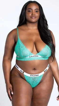 Playboy Plus Size Pleasure Seeker Bra Set -Lingerie Shop PB EY4181X TEAL edit 2 YANDY PS06282021