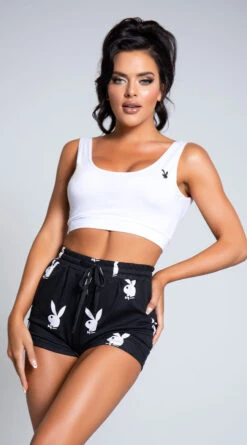 Playboy Entertainment Lounge Short Set 10 Playboy Entertainment Lounge Short Set -Lingerie Shop PB PBL2015 PS10162020 PROD 035