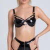 Playboy Louann Vinyl Buckle Bra Set 1 Playboy Louann Vinyl Buckle Bra Set -Lingerie Shop PB PBL3011 2 YANDY PS02192021 2