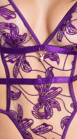 Playboy Enchanted Night Teddy 24 Playboy Enchanted Night Teddy -Lingerie Shop PB PBL4000 PURP 4 YANDY PS06302021