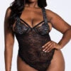 Playboy Plus Size Lace The Music Teddy 2 Playboy Plus Size Lace The Music Teddy -Lingerie Shop PB PBL5006X BLK 3 YANDY PS11112021