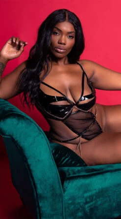 Playboy Plus Size Whatever It Takes Teddy 14 Playboy Plus Size Whatever It Takes Teddy -Lingerie Shop PB PBL5013X BLK 1 EDS YANDY 2021PBHOLIDAY