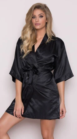 Midnight Satin Robe 38 Midnight Satin Robe -Lingerie Shop PO 260 261 2 PS09222017