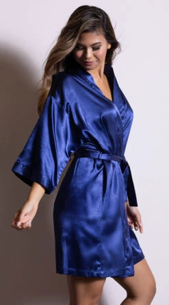 Midnight Satin Robe 37 Midnight Satin Robe -Lingerie Shop PO 260 NVY 12 PS07132018