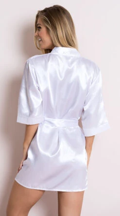 Midnight Satin Robe 32 Midnight Satin Robe -Lingerie Shop PO 260 WHT 24 PS05142018