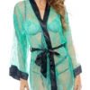 Green With Envy Lace Robe -Lingerie Shop PO 9335 F 2022JULY50497