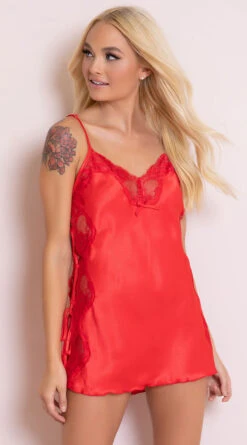 Charmeuse Lace Chemise 11 Charmeuse Lace Chemise -Lingerie Shop SO 20015 RED 10 PS05302018 2