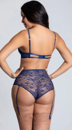 High Waisted Lace Bra Set -Lingerie Shop ST 10619 NAVY PS09182019 9