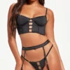 Sparkling Seduction Bustier Set 1 Sparkling Seduction Bustier Set -Lingerie Shop ST 11474 BLACK F 2023MAY