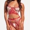 Embroidered Elegance Bra And Garter Set 1 Embroidered Elegance Bra And Garter Set -Lingerie Shop ST 11485 REDNUDE F 2023MAY