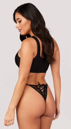 Yandy Deep Affection Lace-Up Panty 14 Yandy Deep Affection Lace-Up Panty -Lingerie Shop YO 22 11576 LACE LACE UP PANTY BLACK 3591