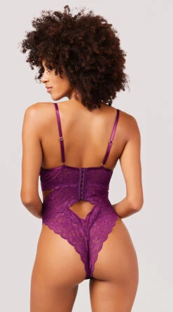 Yandy Purple Perfection Teddy 6 Yandy Purple Perfection Teddy -Lingerie Shop YO 51 11762 LACE MESH UNDERWIRE TEDDY PURPLE 3176